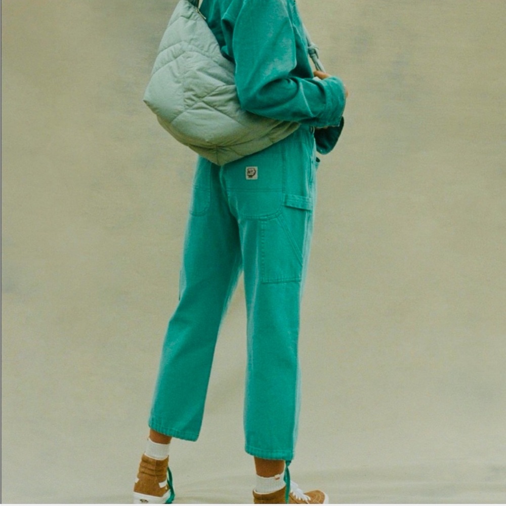 BDG Teal Wide-Leg Utility Pants